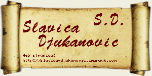 Slavica Đukanović vizit kartica